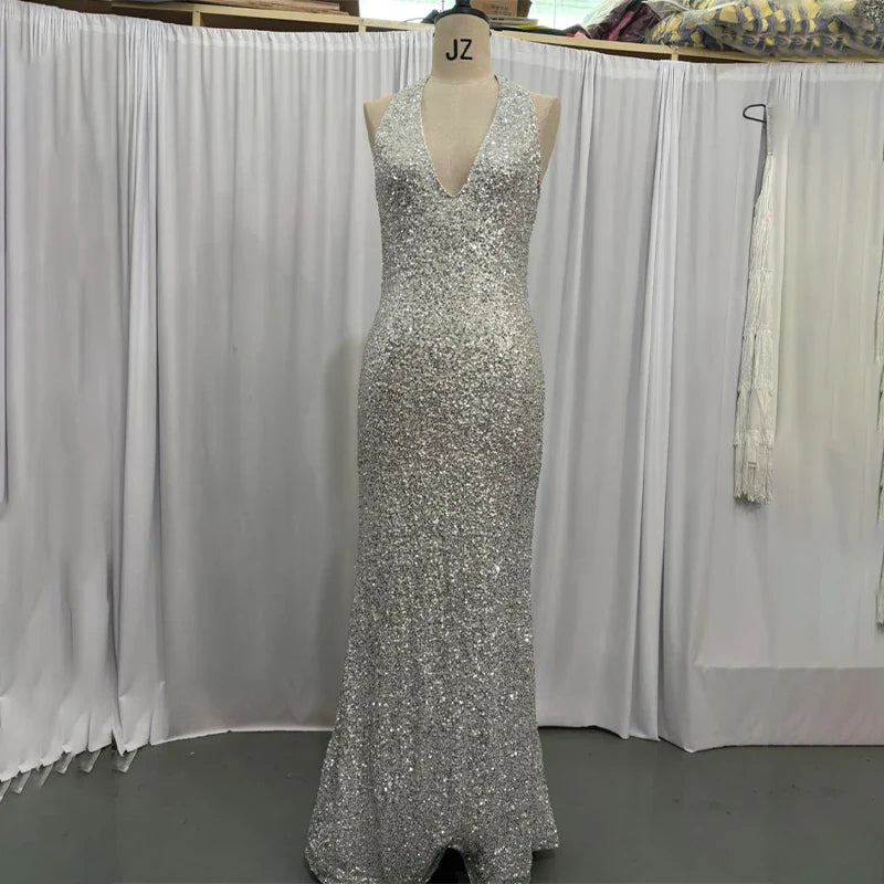 שמלת מקסי פייטים מנצנצים - Serenity