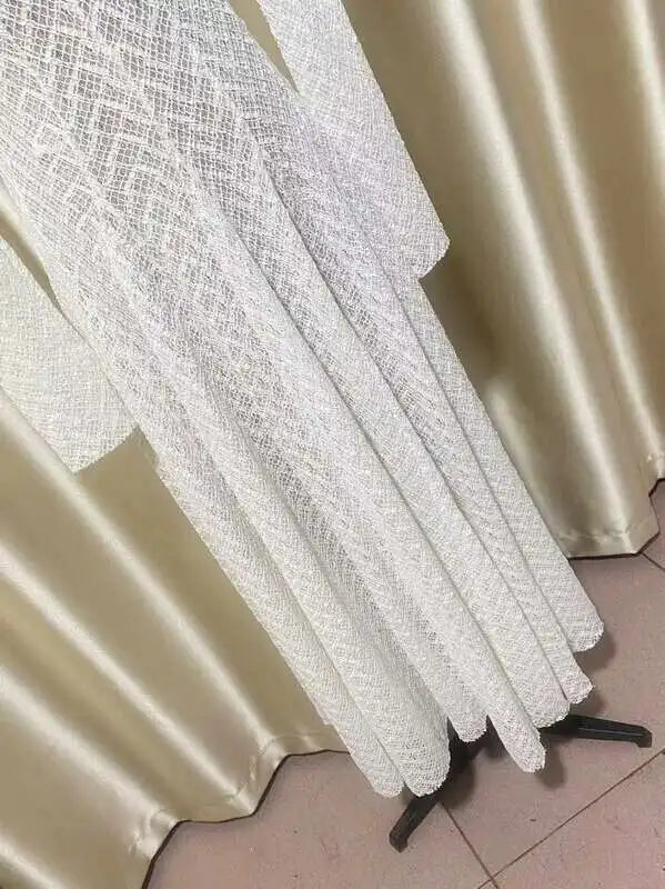 שמלת מקסי ערב יוקרתית בעיצוב ארוג בגזרת A - ליבי