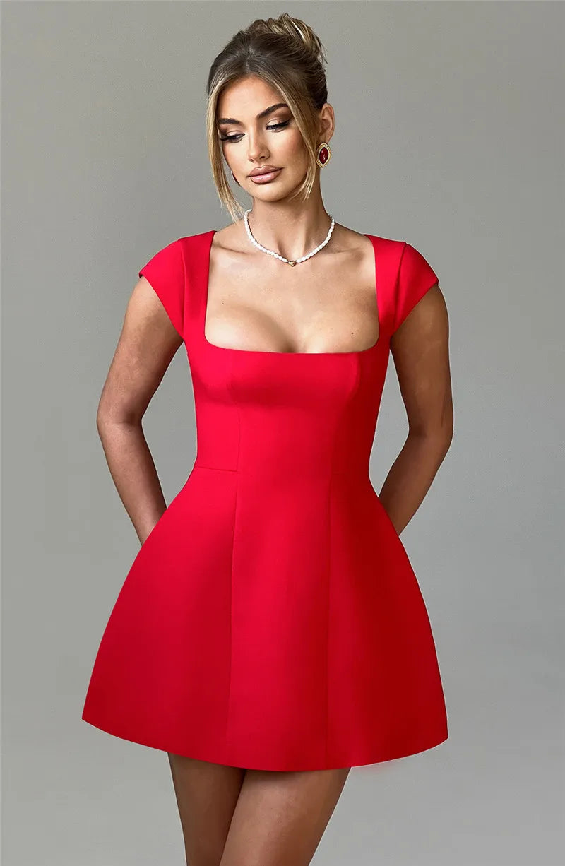 שמלת מיני בגזרת A סטייל OLD MONEY - נארה