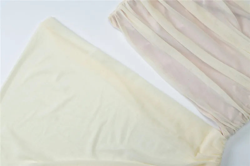 שמלת מקסי שיפון בעיצוב אסימטרי ופתח - שי לין