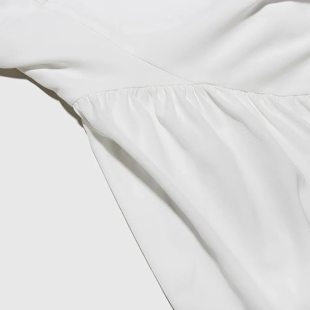 שמלת מיני בגזרת A קשירת פפיון מאחורה - לינדה