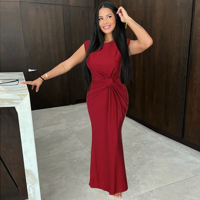 שמלת מקסי כיווצים - ורונה