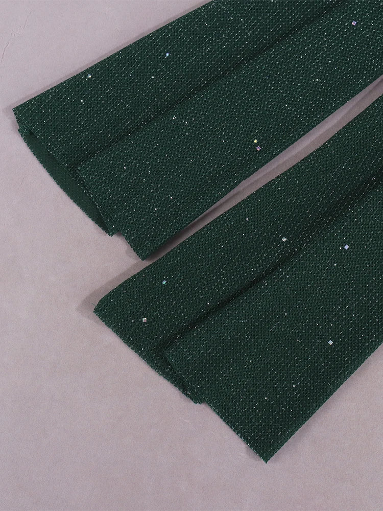 שמלת מיני נצנצים גב פתוח קשירה בגב - קיי