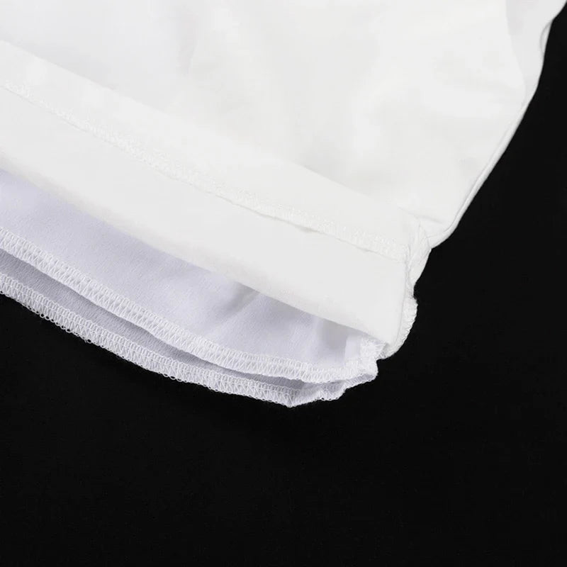 סט שני חלקים טופ קשירות וכנסיים קצרים - REBEKA