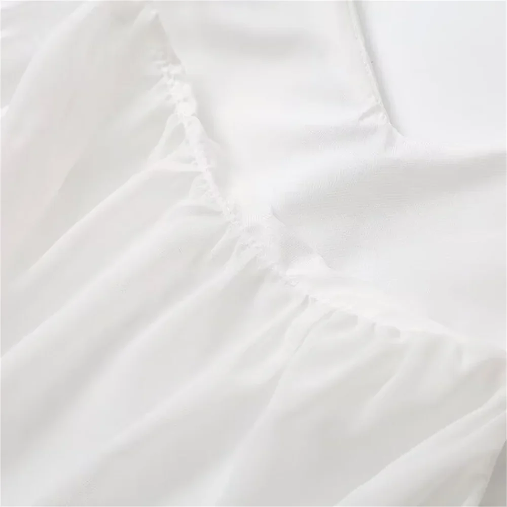 שמלת מיני שיפון מלמלה גב פתוח - פנלופה