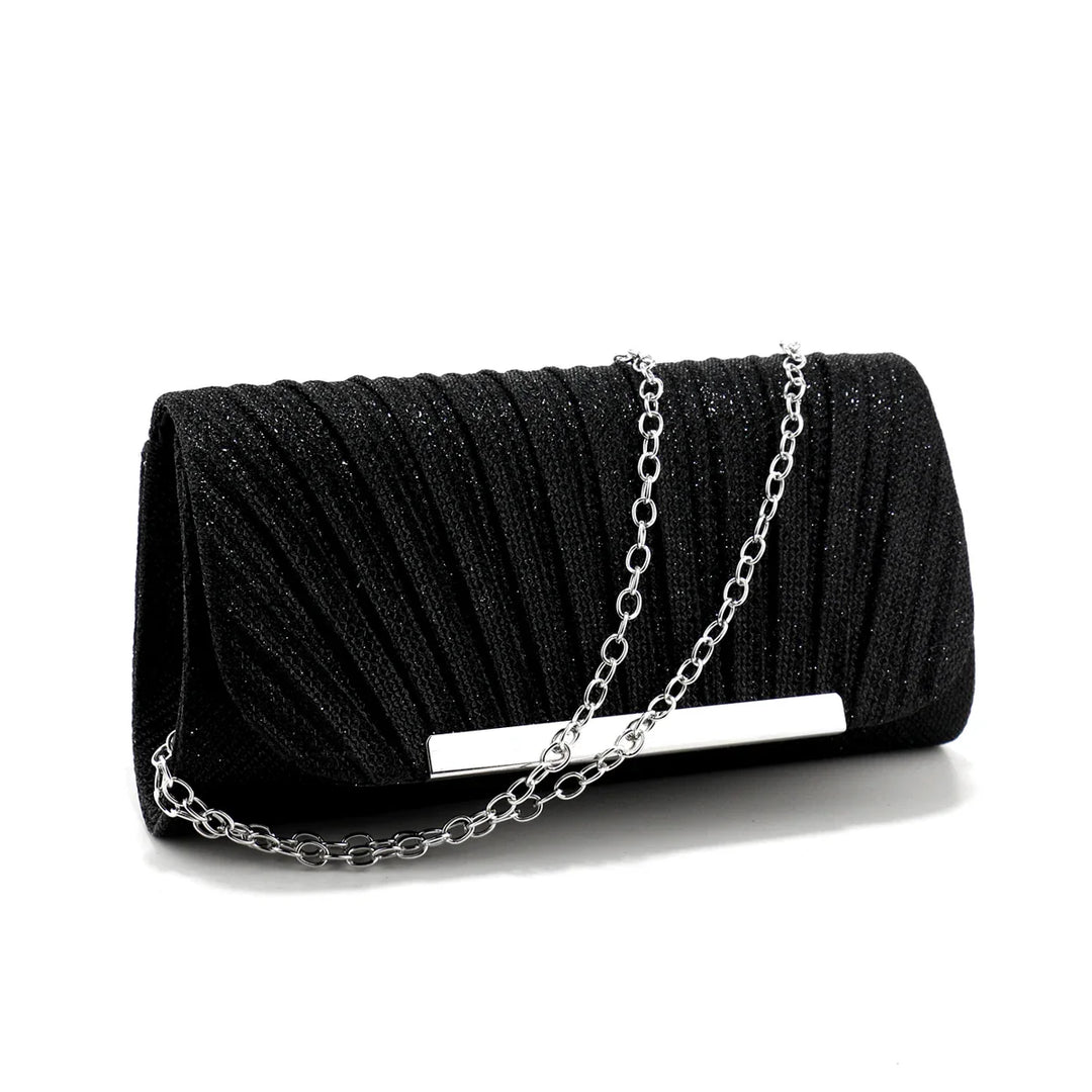 Clutch bag with sparkling studs design