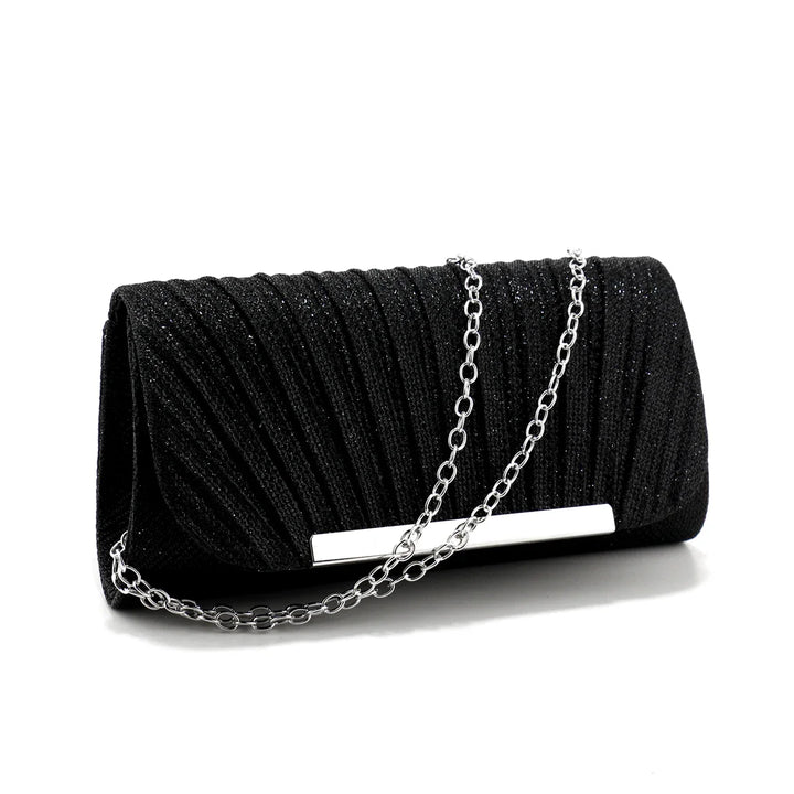 Clutch bag with sparkling studs design