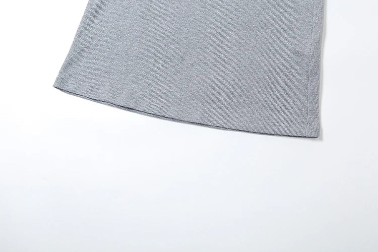 שמלת מקסי נצנצים סרוגה צווארון נופל גב פתוח - Gracie