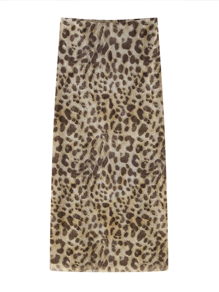 סט שיפון שני חלקים טופ סטרפלס וחצאית מידי בעיטור צעיף תואם - לירי