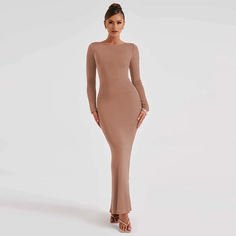 שמלת מקסי בעיצוב גב פתוח - מרלה