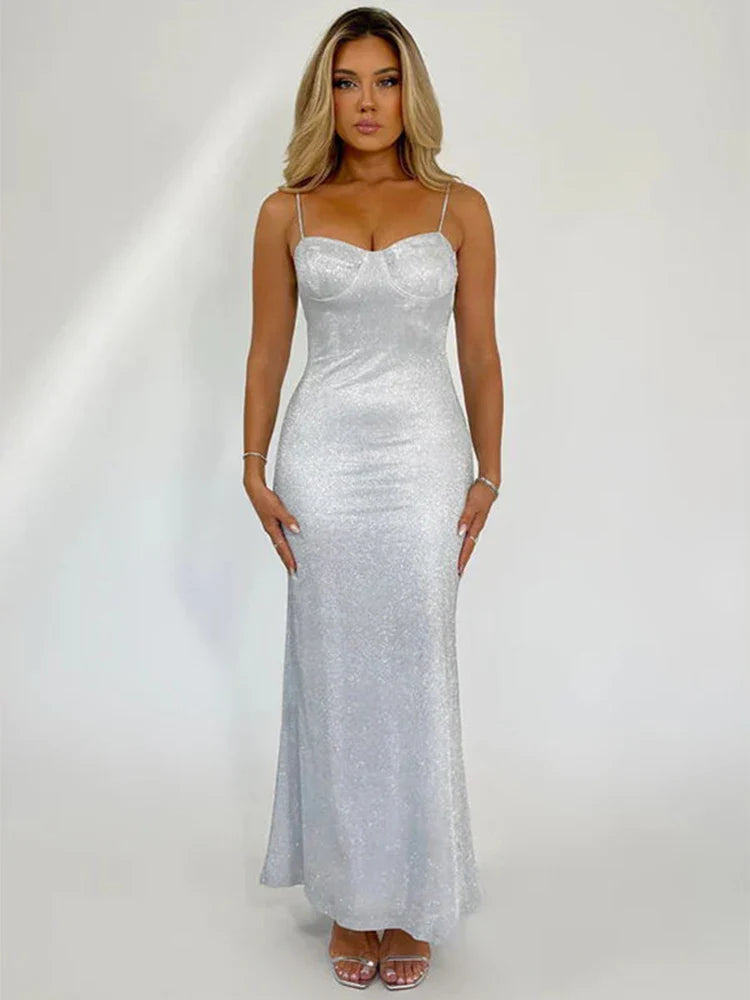 שמלת מקסי נצנצים - טיני