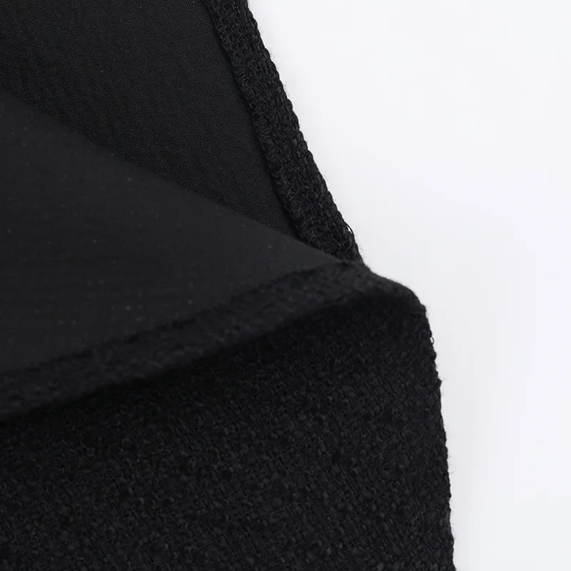 שמלת מיני בד ארוג בגזרת A בעיטור כיסים - מילי