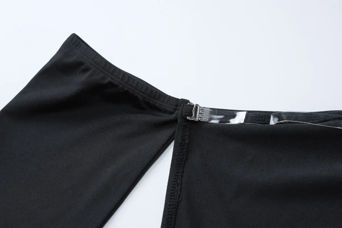 שמלת מקסי צמודה בד מחטב גב פתוח - אוורה