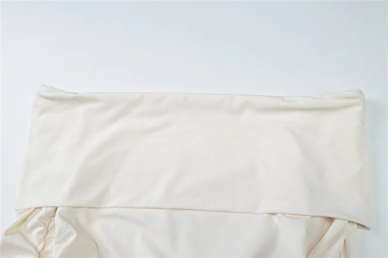 שמלת מיני כיווצים כתפיים חשופות בעיטור קשירה - אליס