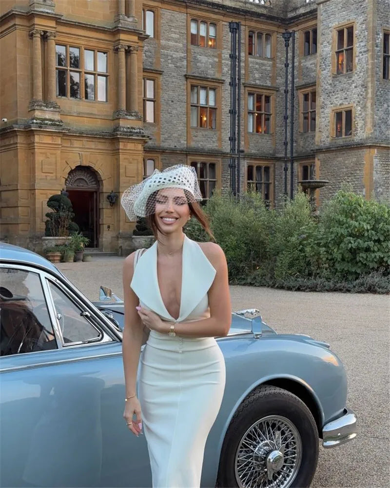 שמלת מידי מחויטת בעיטור כפתורים - VALERY