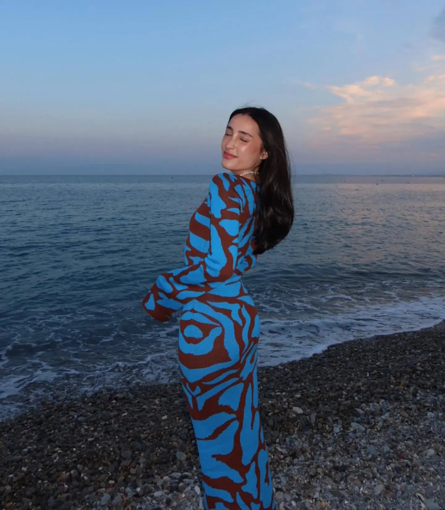 שמלת מקסי בהדפס מיוחד - דני