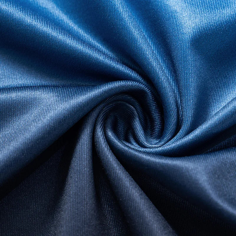 חולצת סתיו דקה שרוולים ארוכים בעיצוב אומברה צבעים - סייאנה