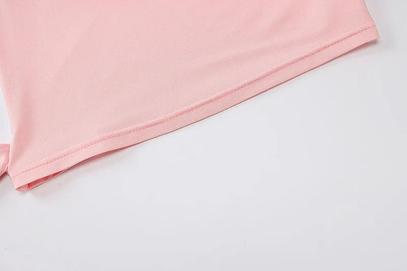 טופ גופיה בעיצוב אסימטרי בעיטור קשירה - ניקס