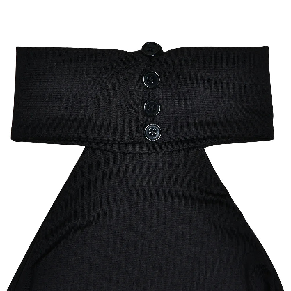 שמלת מקסי צווארון גולף גב פתוח - LINA