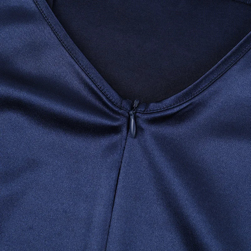 שמלת מקסי סאטן גב פתוח - ריין