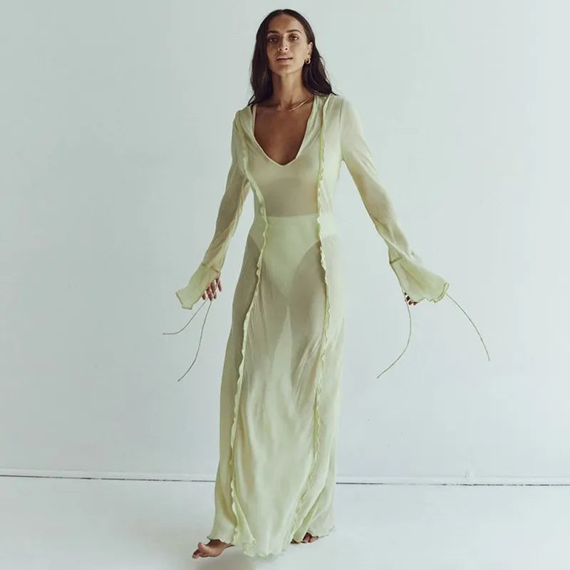 שמלת חוף מקסי - ארין