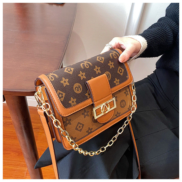 Bag with faux leather design