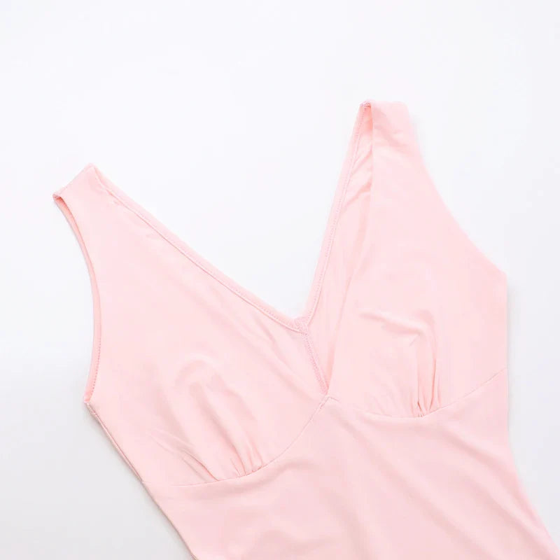 שמלת מקסי אלגנטית בעיצוב שסע מלמלה - פלור