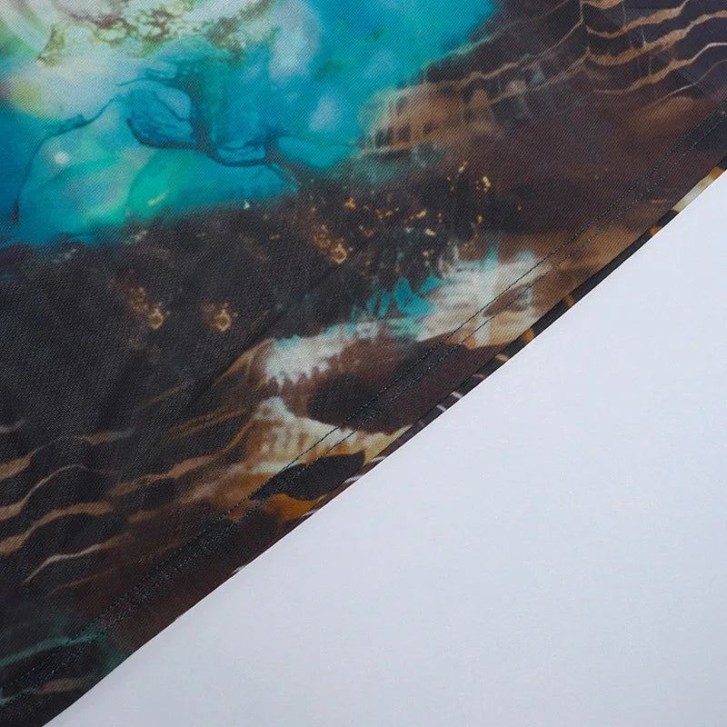 שמלת מקסי חוף בעיצוב ANIMAL PRINT - שרין