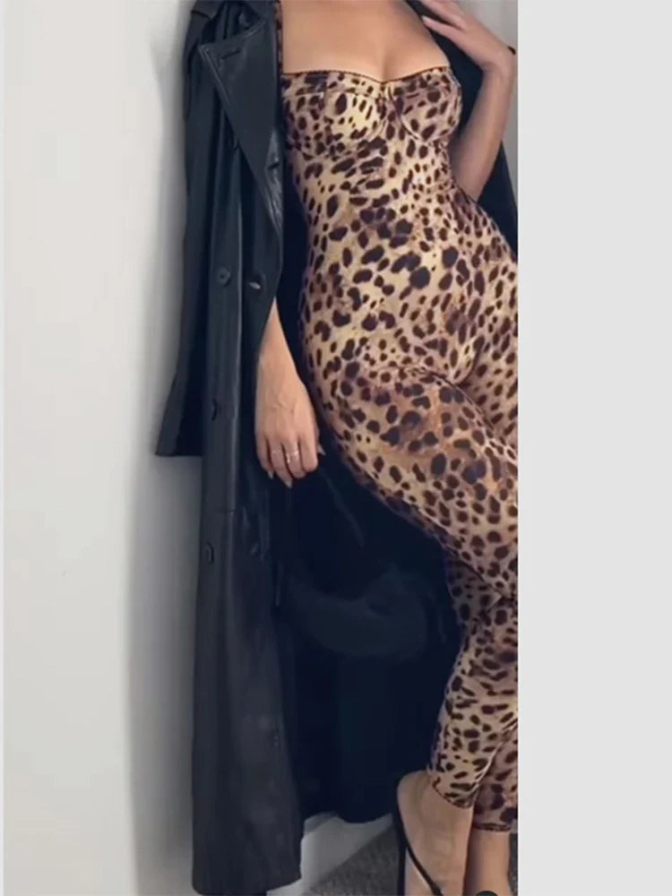 אוברול מנומר בד מחטב - Cameron