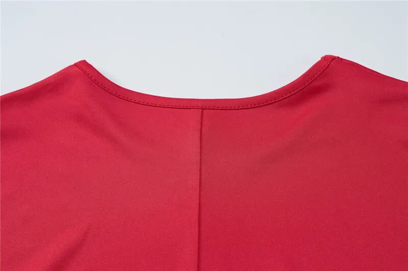 שמלת מקסי כיווצים בעיצוב קרוס - שיילה