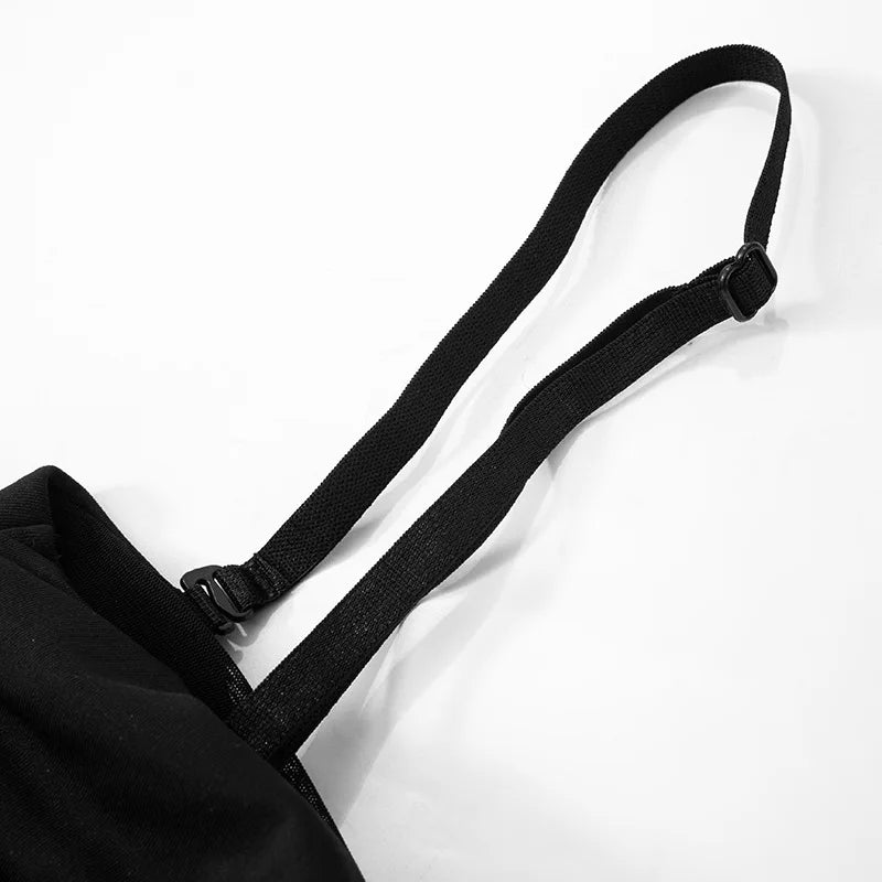 שמלת מקסי כתפיות נשלפות בעיצוב כיווצים ורשת - Blair