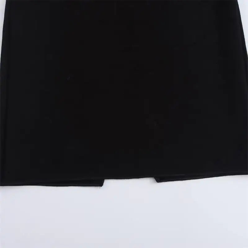 סט שני חלקים סרוג ווסט כפתורים וחצאית מקסי - פולינה