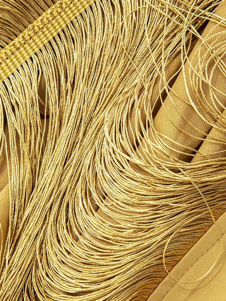 שמלת מיני חוטים מבריקים גב פתוח - Georgia