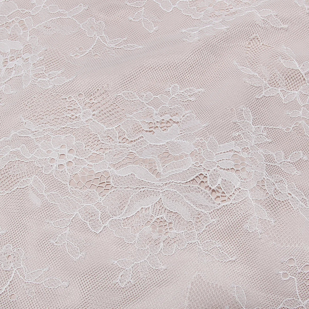 שמלת מקסי אלגנטית תחרה בשילוב עליונית שרוולי תחרה - איליה