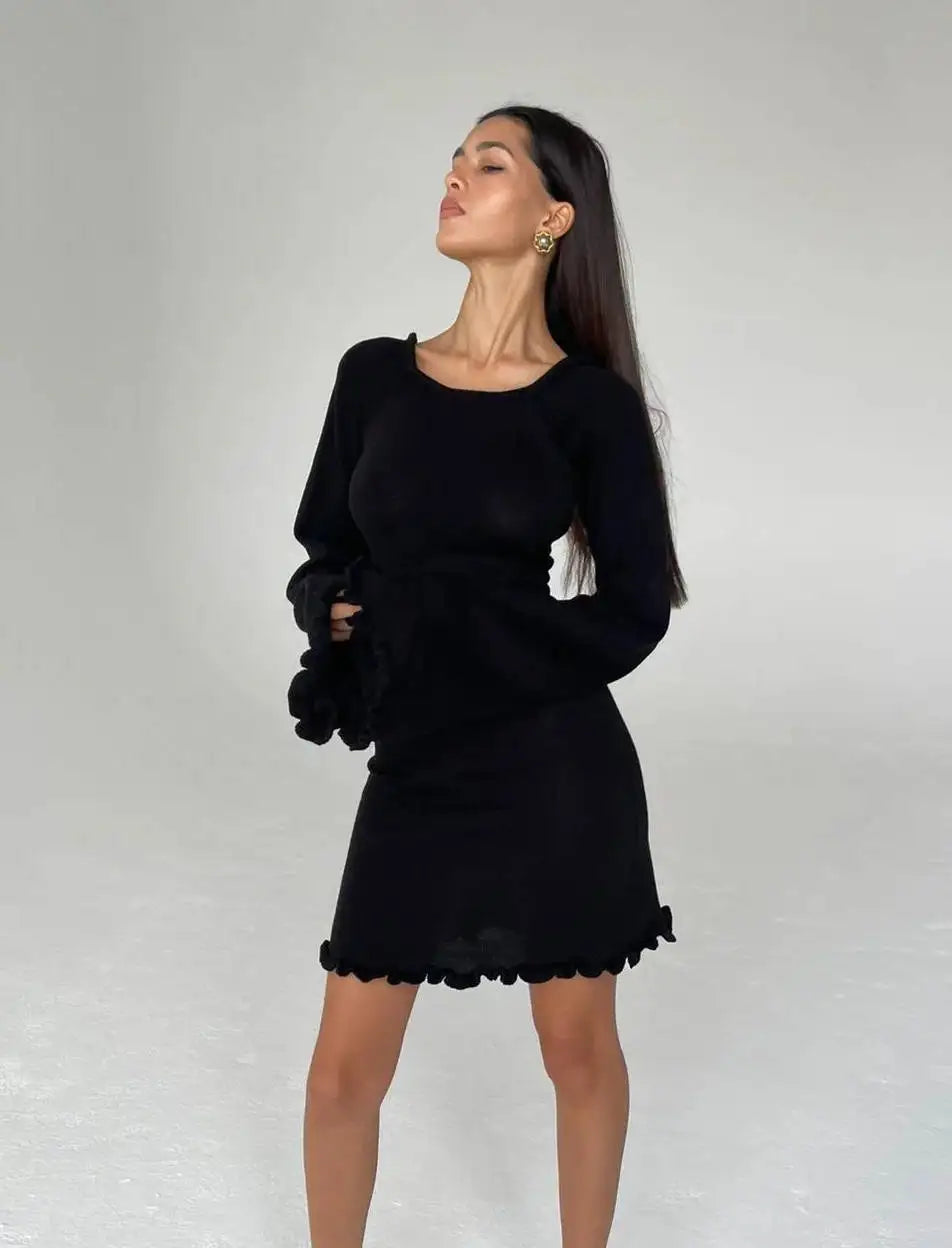 שמלת מיני גב פתוח - קורטני