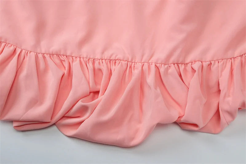 שמלת מקסי סטרפלס בלון בעיצוב שסע - אוקיאנה