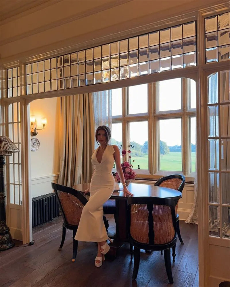 שמלת מידי מחויטת בעיטור כפתורים - VALERY