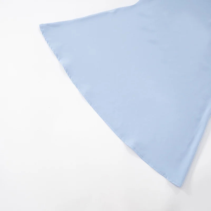 שמלת מקסי בעיצוב רשת וליפוף צעיף בצוואר - ללין