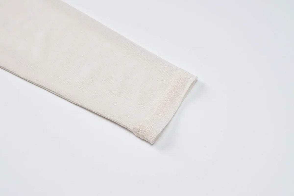 סט שני חלקים בעיצוב רשת מכנסי פדלפון וטופ -  Alison