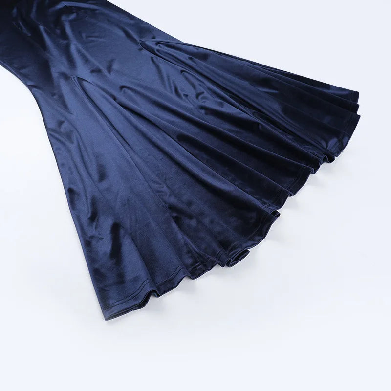 שמלת מקסי סאטן גב פתוח - ריין