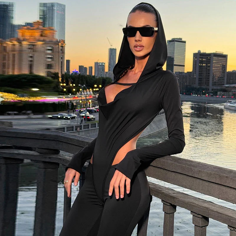 אוברול מכנסי פדלפון בעיטור כובע STREET STYLE - רוקסן