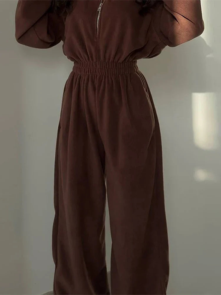 סרבל חורפי רוכסן קדמי - Frances