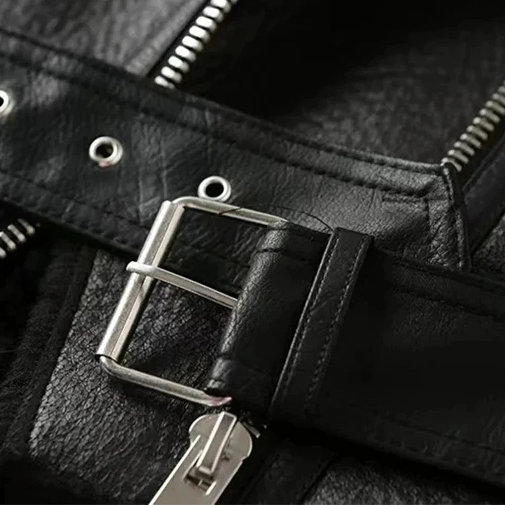 מעיל עור פרווה פנימית - אלנה