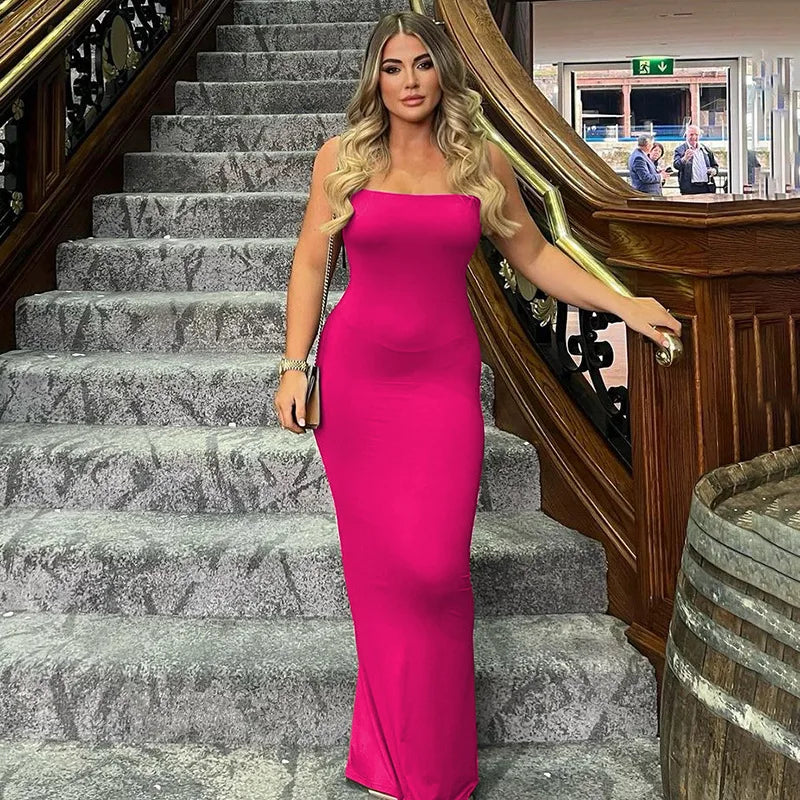 שמלת מקסי צמודה - אניטה