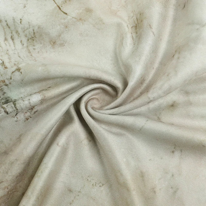 שמלת מקסי קולר בהדפס מיוחד גב פתוח - אורן