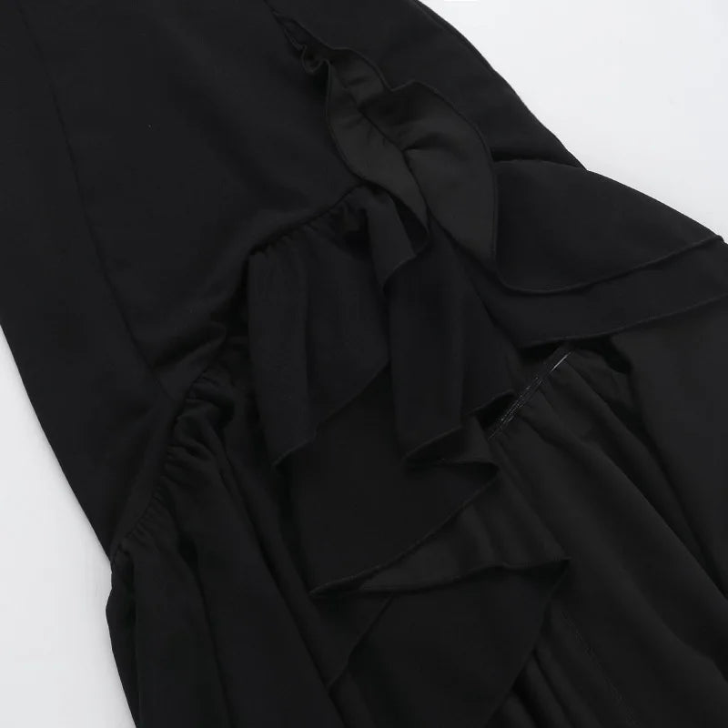 שמלת מקסי מלמלה גב פתוח - Rosalina