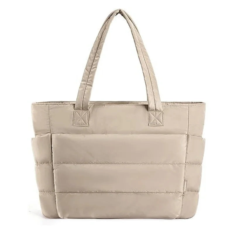 Padded carrying bag with large storage compartment