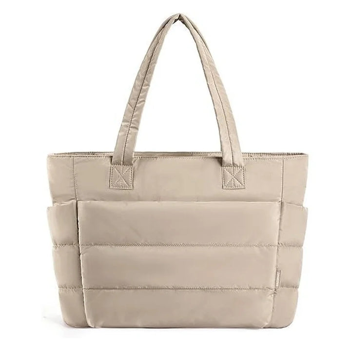 Padded carrying bag with large storage compartment