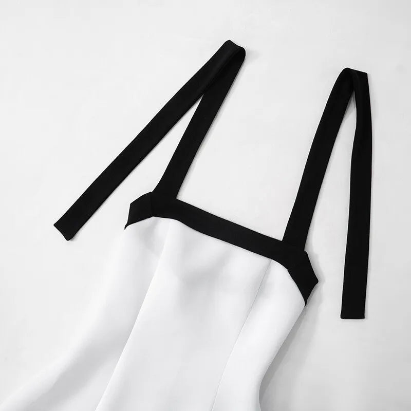 שמלת מיני אלגנטית קשירה בצוואר גב פתוח - אנה אל