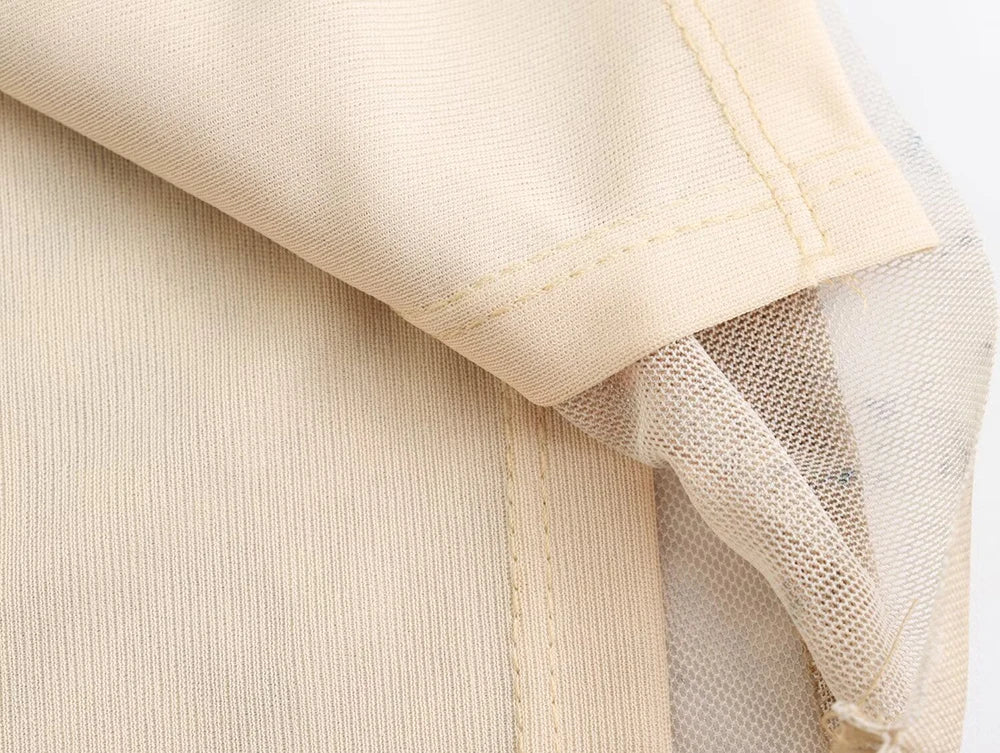 שמלת מקסי שיפון כיווצים כתפיות ספגטי בצבעי אומברה - אוליביה